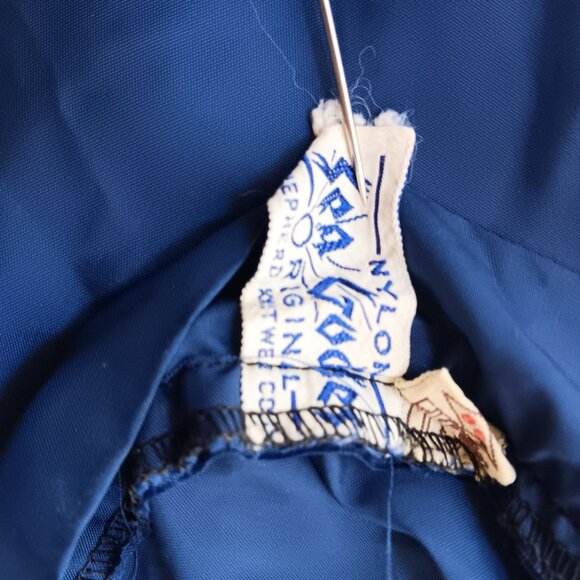 sz 38 Vintage 1940s Swim Dress Nylon Sea Goddess Zipback Atomic Bombshell Sexy - Picture 6 of 11